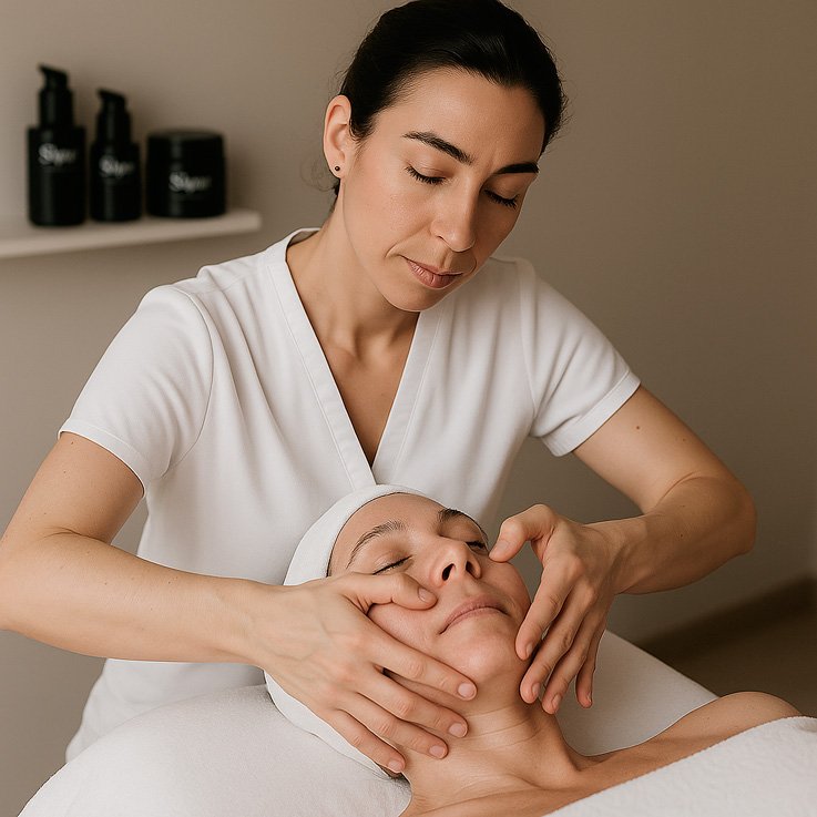 El famoso masaje facial japonés que combina shiatsu y drenaje linfático