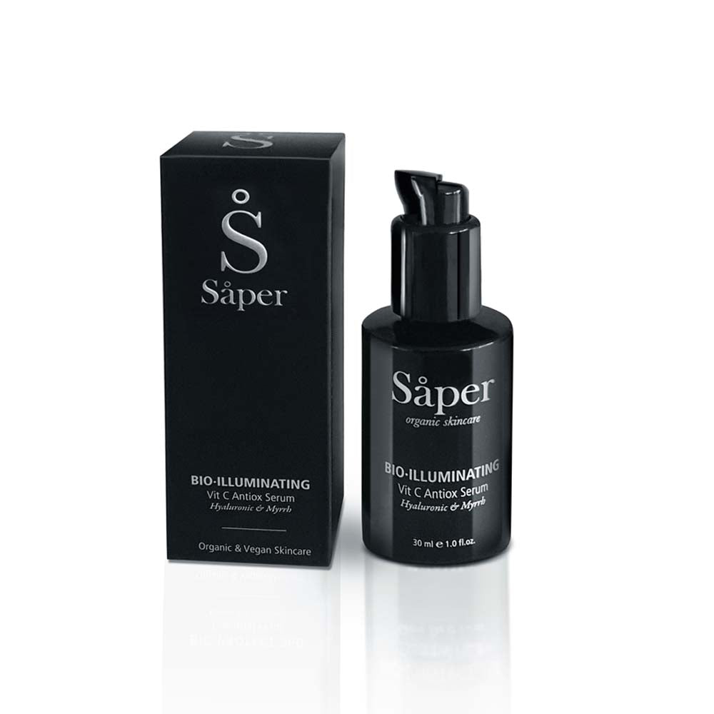 Serum antiage iluminador antioxidante de Saper - Bio·Illuminating Vit C Antiox Serum Serum Iluminador Vitamina C 30 ml, con premio beauty shortlist awards