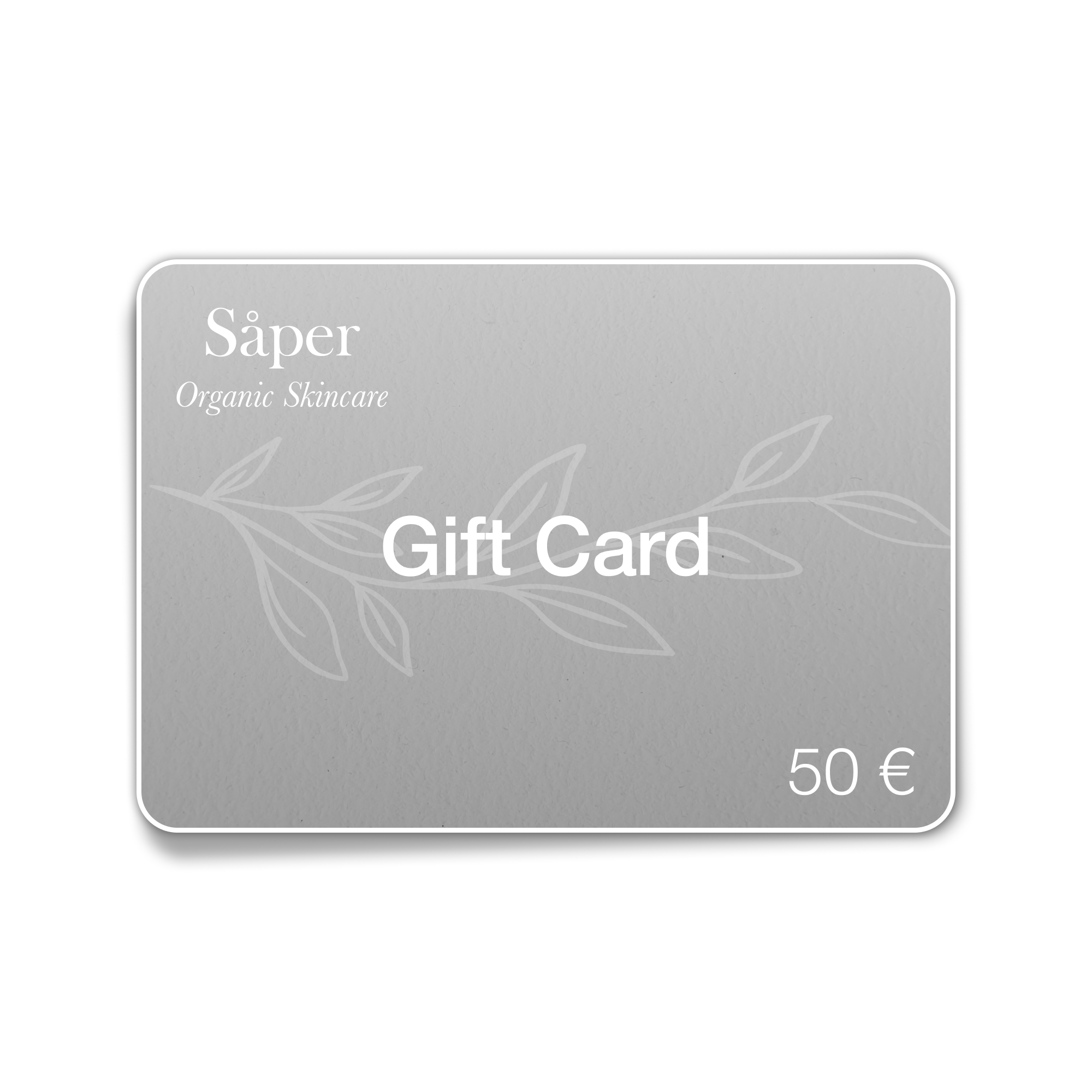 Tarjeta regalo Såper 50 euros