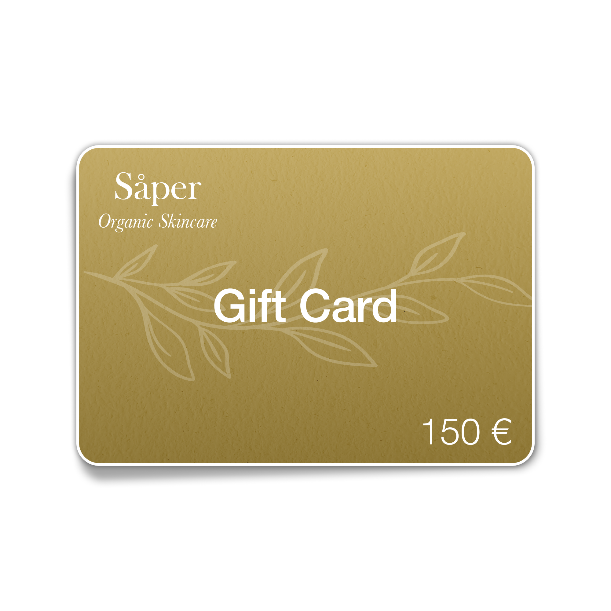 Tarjeta regalo Såper 150 euros