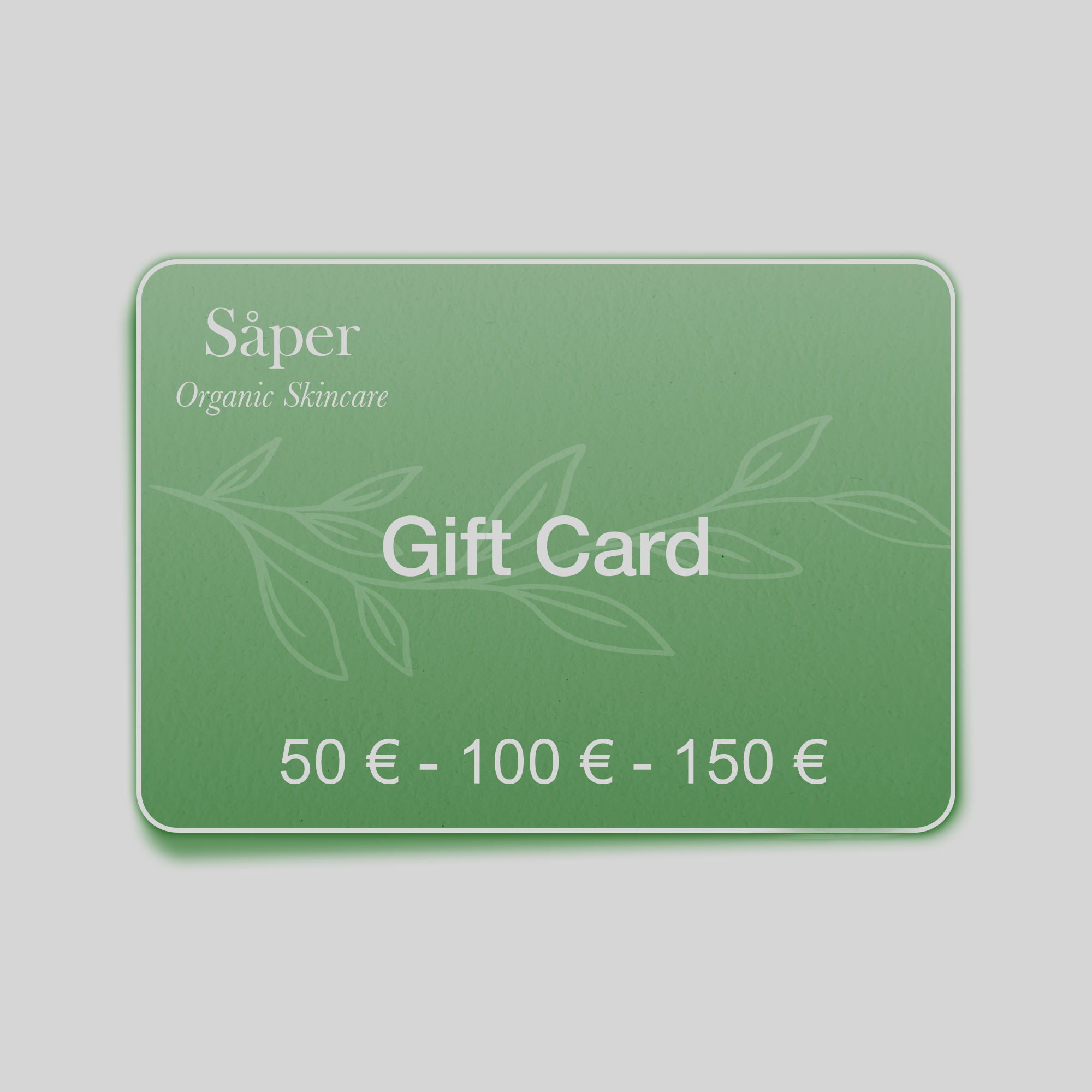 Tarjeta Regalo Såper | 50€ · 100€ · 150€
